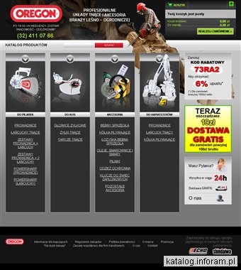 Oregon.pl - prowadnice i łańcuchy do pił spalinowych