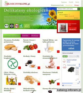 Produkty ekologiczne, bezglutenowe