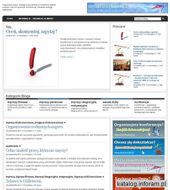 Organizowanie wesela i ślubu na blog organizowanieimprez.pl