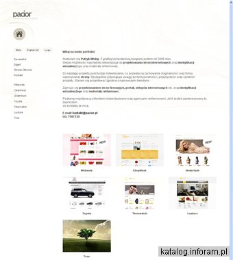Pacior Graphic Designer Portfolio - projektowanie stron, identyfikacji wizualnej, logo