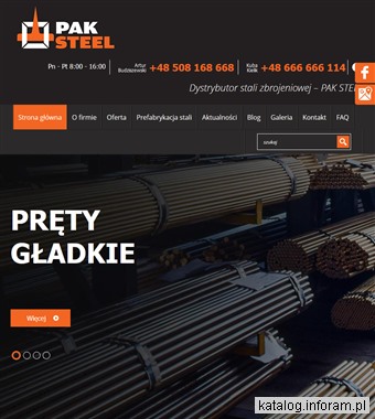 Pręty żebrowane Warszawa - paksteel.pl