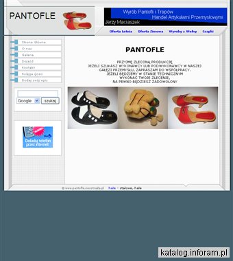 Pantofle - producent pantofli