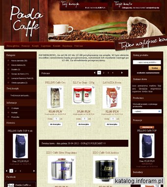 Sklep internetowy z kawą