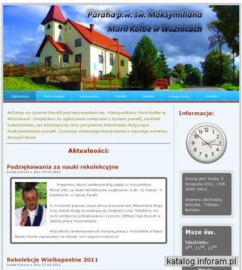 Parafia św. Maksymiliana Marii Kolbe - Woźnice