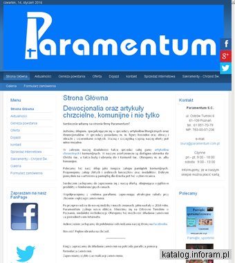 PARAMENTUM złote łańcuszki Poznań