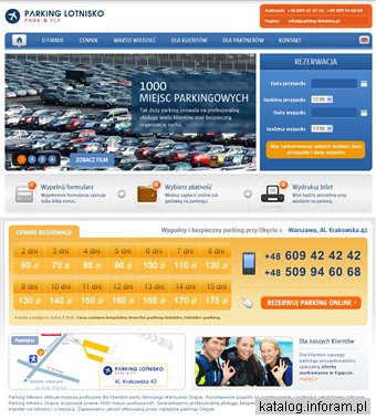 Parking lotnisko Okęcie