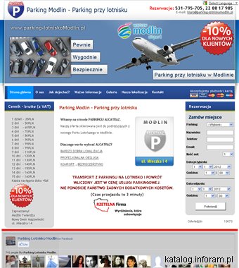 Parking lotnisko Modlin