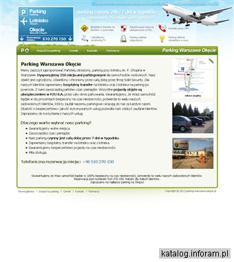 Parking przy Lotnisku Warszawa