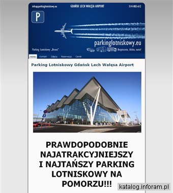 Parking lotnisko Wałęsa