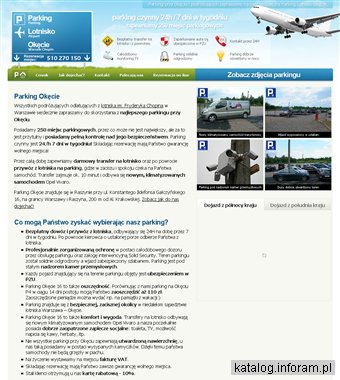 Parking Warszawa Okęcie