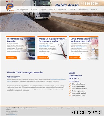 PATFRIGO Profesjonalna firma transportowa