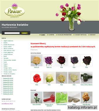 Sztuczne kwiaty - hurtownia florystyczna PAWAR