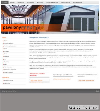 Producent pawilonów handlowych EFEKT