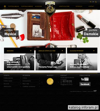 Skórzana galanteria reklamowa Peterson