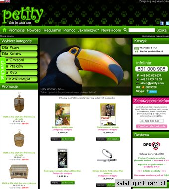 Petity.com - sklep zoologiczny dla psa, kota, gryzoni, ptaków