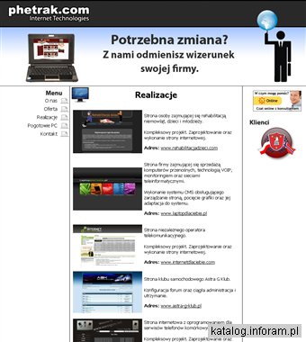 Phetrak.com Internet Technologies - Tomasz Połomski