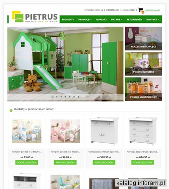 Łóżka piętrowe Piętrus