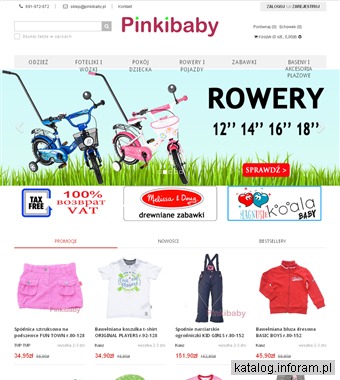 Sklep dziecięcy online pinkibaby.pl