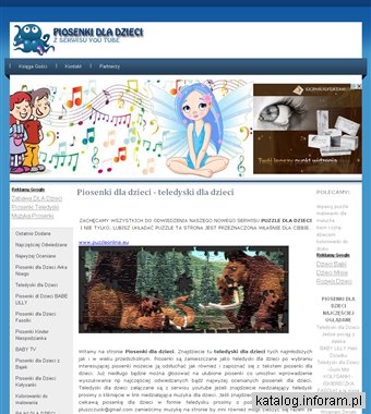 Słuchaj fajne piosenki dla dzieci, teledyski i teksty