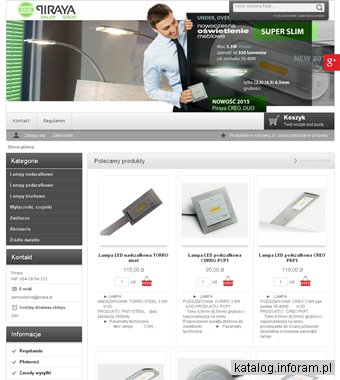 Piraya lampa led podszafkowa