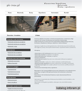 Pk-inox.pl balustrady bramy i ogrodzenia producent