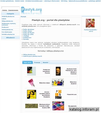 Sklep plastyczny - farby olejne, akryl, galeria obrazów