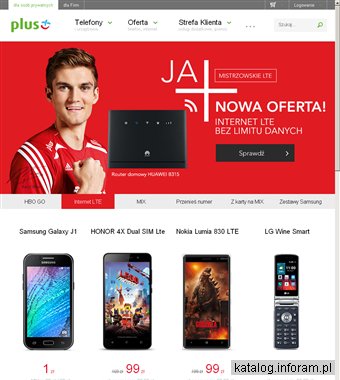 Internet i telefon w Plusie