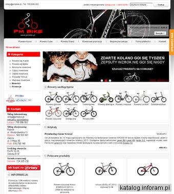 Sklep rowerowy PM Bike