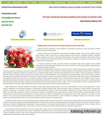 Kurier kwiatowy Łódź