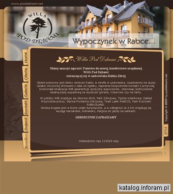 Noclegi Rabka-Zdrój - pensjonat Willa Pod Dębami