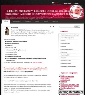 PHU Bastion - podsłuchy telefonów komórkowych