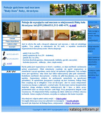 Pokoj nad morzem Biały Dom Mrzeżyno