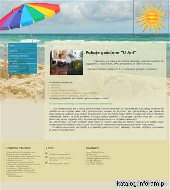 Naclegi w pokojach u Ani w Ustroniu Morskim