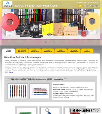 Gadżety reklamowe z nadrukiem - poligrafia