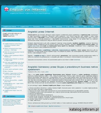 Angielski przez Internet Skype