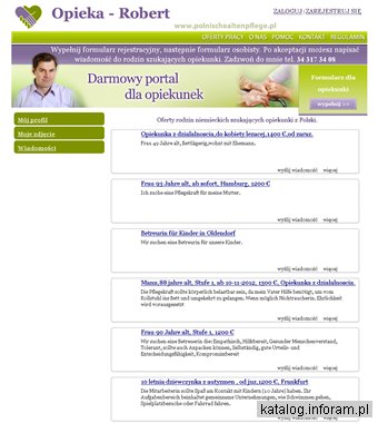 Darmowy portal dla opiekunek