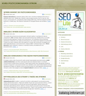 Kurs pozycjonowania stron