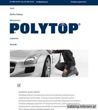 POLYTOP kosmetyki do czyszczenia pojazdów