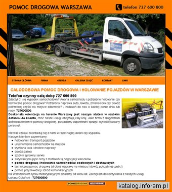Golański - całodobowa pomoc drogowa w Warszawie