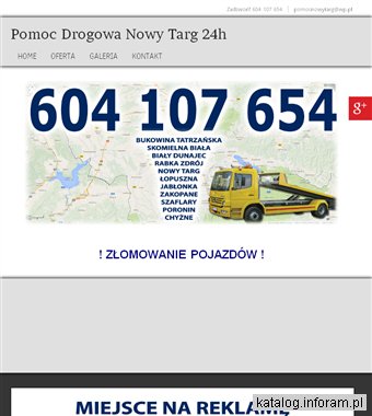 GRZEGORZ KRAUZOWICZ pomoc drogowa Szaflary