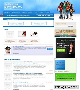 Ogłoszenia - prezentacje maturalne