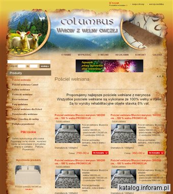 Pościel wełniana-Columbus