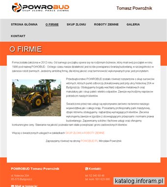 Prace ziemne i skup złomu Bydgoszcz Powrobud