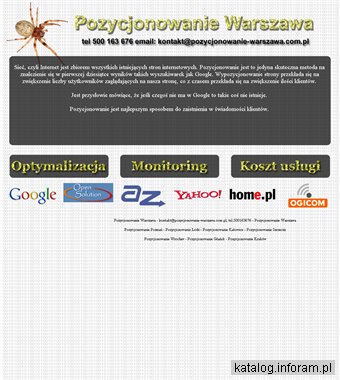 Pozycjonowanie Warszawa