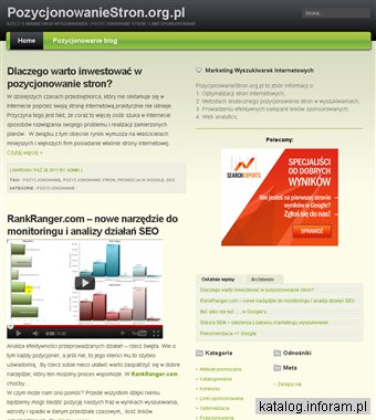 Pozycjonowanie blog