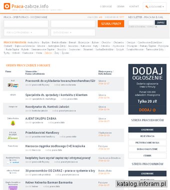 Oferty pracy Zabrze