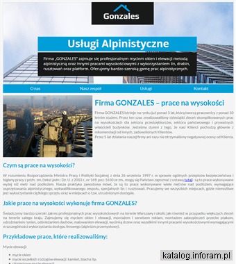 Gonzales – usługi alpinistyczne