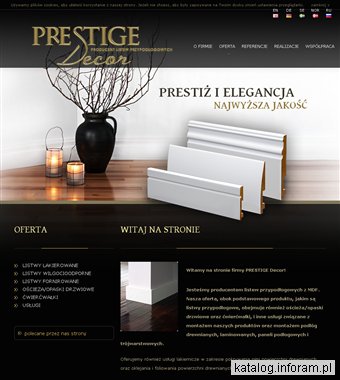Prestige Decor - białe listwy przypodłogowe Gdańsk