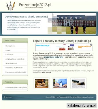 Porady i zasady prezentacji maturalnej