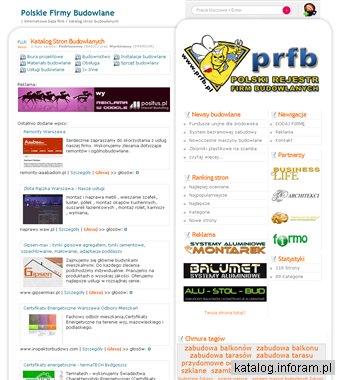 Firmy Budowlane - katalog stron budowlanych